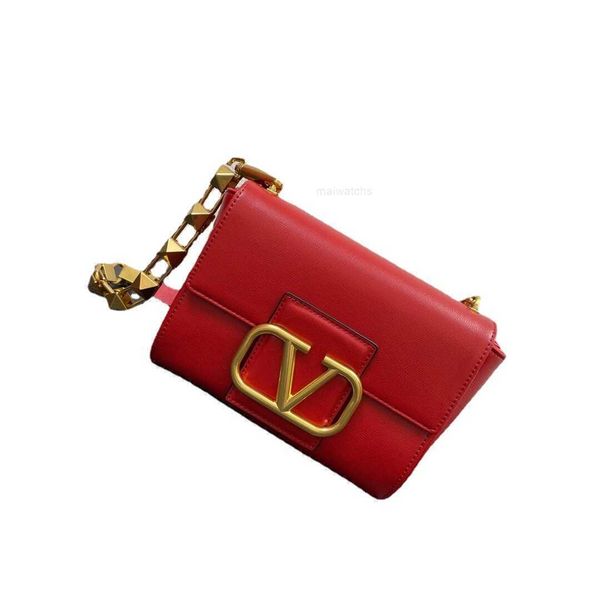 

valntin bag designer for woman bags new women's shoulder fashion genuine leather layer small square 9161