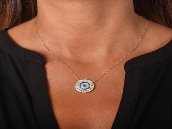 

cz necklaces turkish big white rainbow stone round pendant women039s necklace girl jewelry 2012185625804, Black
