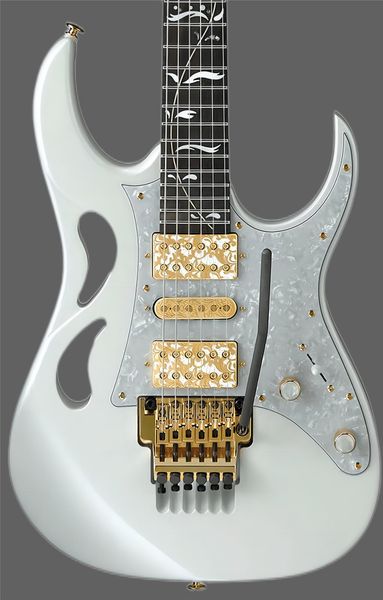 

rhxflame monkey grip 7v white vai pia electric guitar abalone tree of life inlay floyd ro