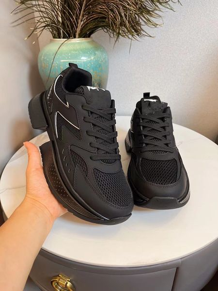 

luxury brand designer men women casual shoes triple white black sneakers leather trainer nylon 0714