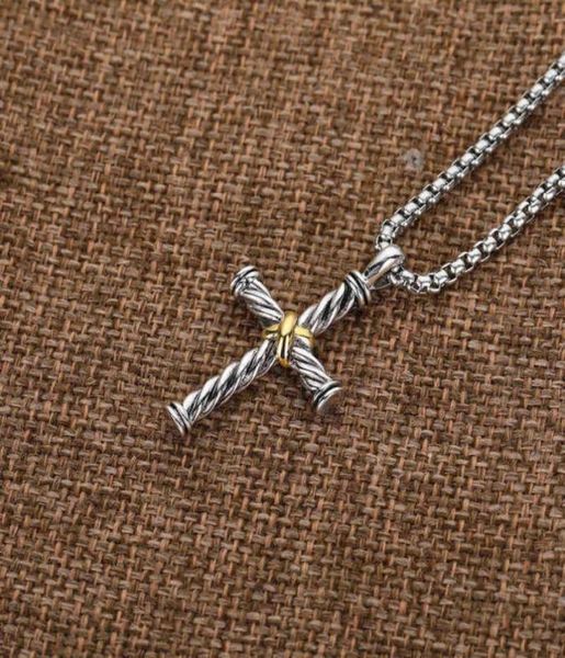 

cross chain women hip ed hop chains men pendant diamond x necklaces fashion line retro necklace86893229016403, Silver