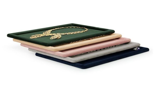 

jewelry display tray flat empty statement necklace earrings presentation trays for boutique counter showcase jewellery service sha5598697, Black