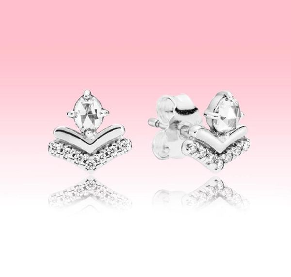 

cz diamond wishbone wedding earring luxury designer women girls jewelry for p 925 sterling silver stud earrings with original logo box981767, Golden;silver