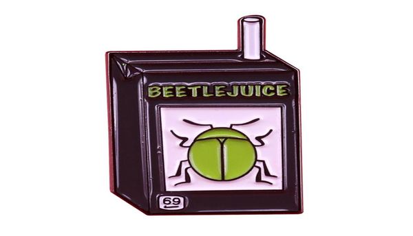 

fruit juice pin cute beetle brooch horror movie fans gift019671730, Gray