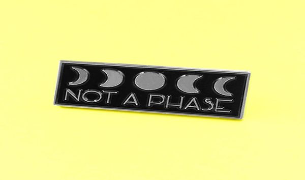 

simple moon not phase black billboard brooch enamel moon phase brooch magic pagan wicca badge gothic art accessory broche4965581, Gray