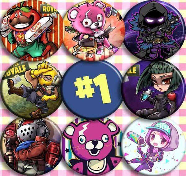 

battle royale chest badges cartoon brooch button badge pin brooch backpack accessories party gifts toys 23 types5619999, Gray