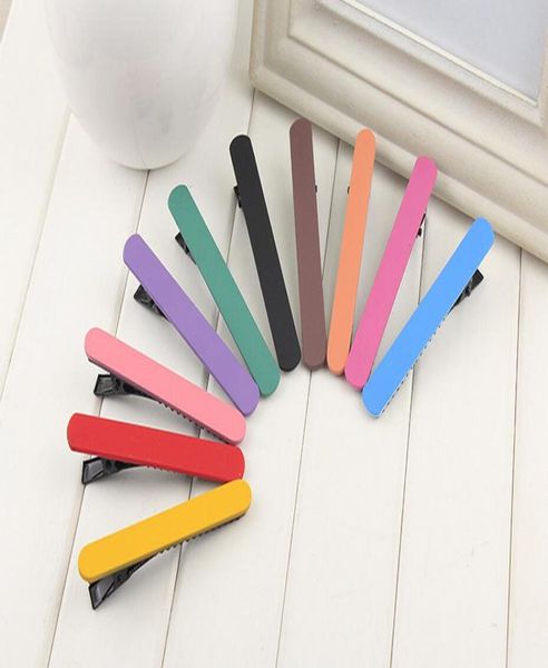 

good a candy color frosted color hairpin word clip hair ornaments headdress fj032 mix order 60 pieces a lot3432401, Golden;silver