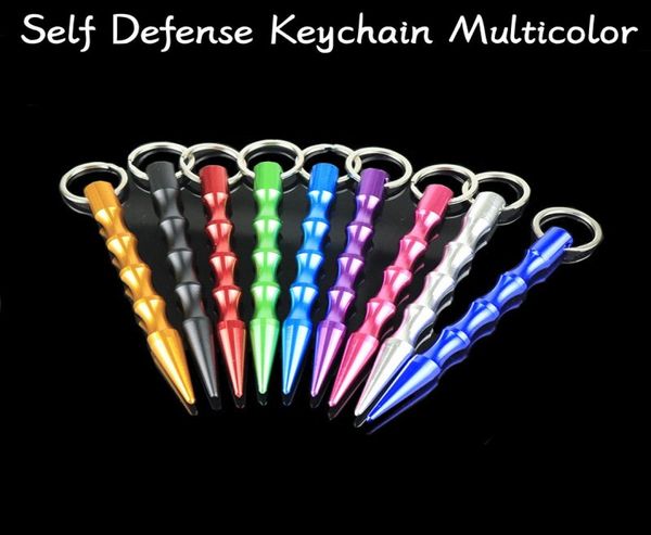 

fashion accessories key rings aluminum self defense keychain mental stick car keychains personal safty charm car keychain key chai5721614, Slivery;golden