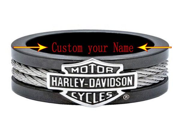 

motorcycle ring trend of personality men039s black biker ring4934379, Golden;silver