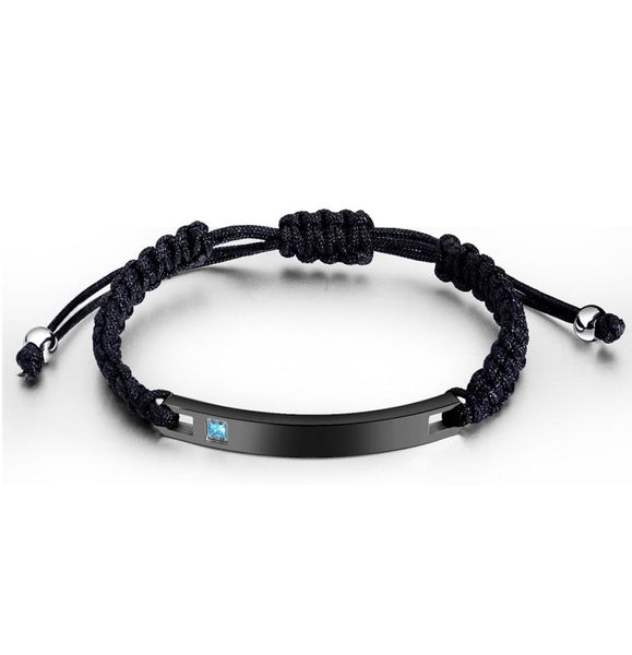 

men women jewelry stainless steel bracelet couple braided rope bracelets rhinestone fashion charm handmade diy design punk9263822, Golden;silver