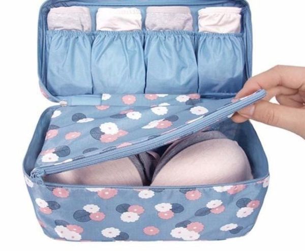 

2019 cosmetic bag makeup bags travel bra underwear organizer bag cosmetic daily supplie storage case4482908