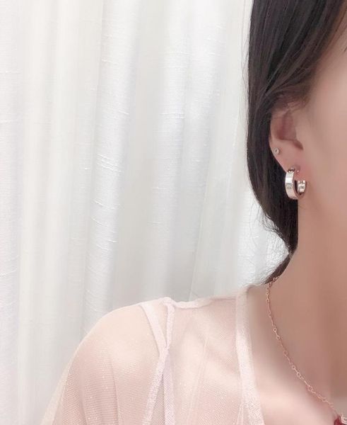 

s925 pure silver ear nail high end gorgeous fashion party lady earrings shining freight screw street style star products love7567335