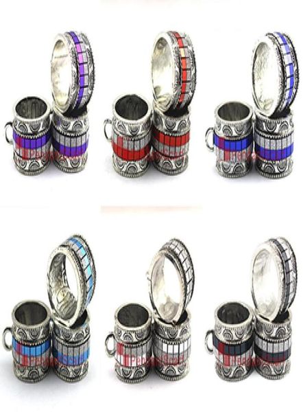 

new fashion diy jewelry pendant scarf accessories 6 colors mixed ring design charm necklace scarf pendant slide bails ac03812566189, Bronze;silver