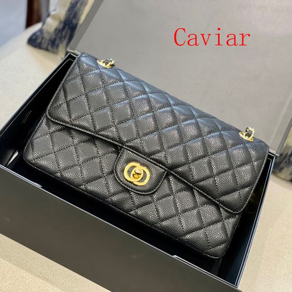 

2023 classic ladies chain flap shoulder bag purse cf caviar ladies crossbody luxury designer bag