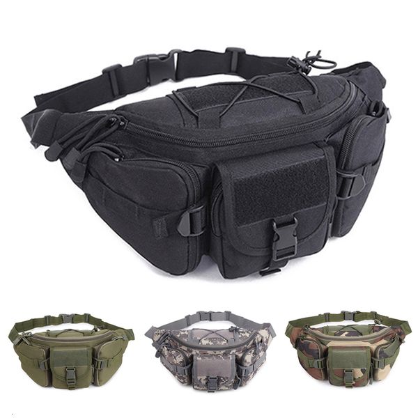 

waist bags outdoor bag men's tactical waterproof molle camouflage hunting hiking climbing nylon mobile phone belt pack combat 230717