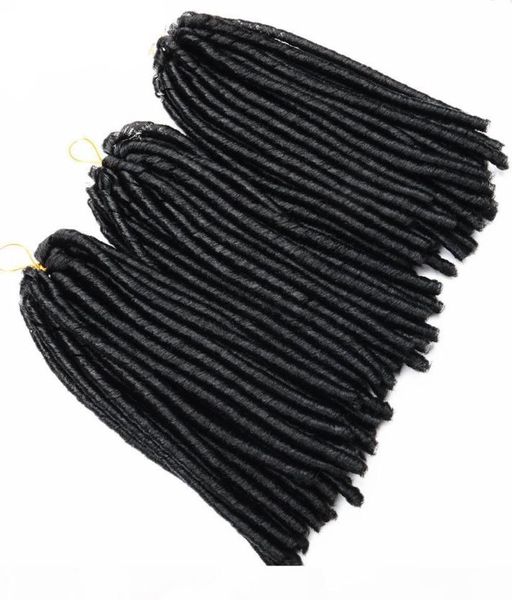 

14inch 70g pack crochet braids synthetic braiding hair extension afro hairstyles soft dreadlock brown black thick full1580052