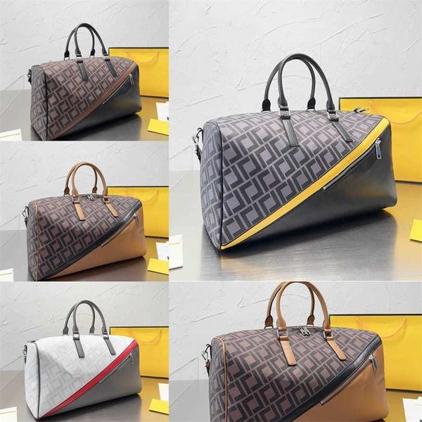 

nxy 45cm leather designer men duffel bags luggage sport outdoor packs shoulder travel messenger sports bag gym women totes handbags