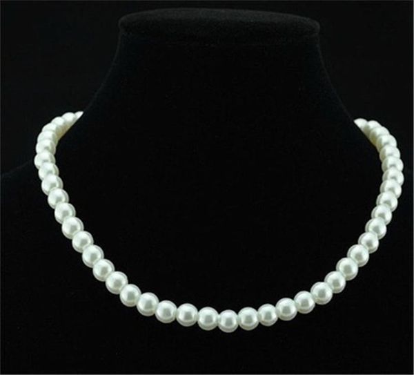 

fashion wedding fake faux pearl beads necklaces bride bridesmaids engagement pearls beaded chains wedding party jewelry gift kka179211815, Silver