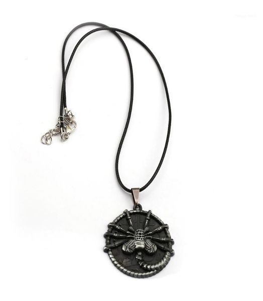 

hsic movie jewelry aliens necklace alien facehugger metal pendant necklace rope chains friendship accessories hc1297017313357, Silver