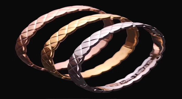

rhombus jewelry woman diamond bangle titanium gold bracelets copper bracelets wedding party jewelry8760689, Golden;silver