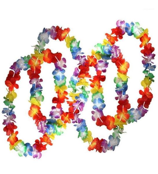 

50 x tropical hawaiian flower necklaces by large lots of necklaces hawai floral suit perfect accessories for theme birthda16044990, Silver