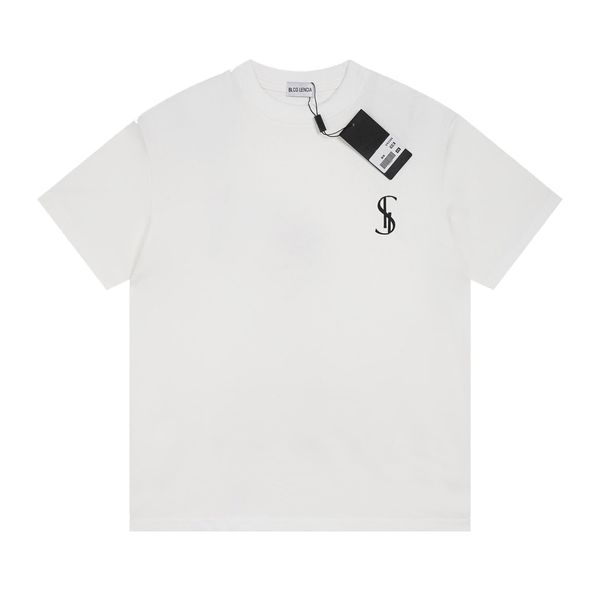 

blcg lencia summer t-shirts high street hip-hop style 100% cotton quality men and women drop sleeve loose tshirts oversize 23168, White;black
