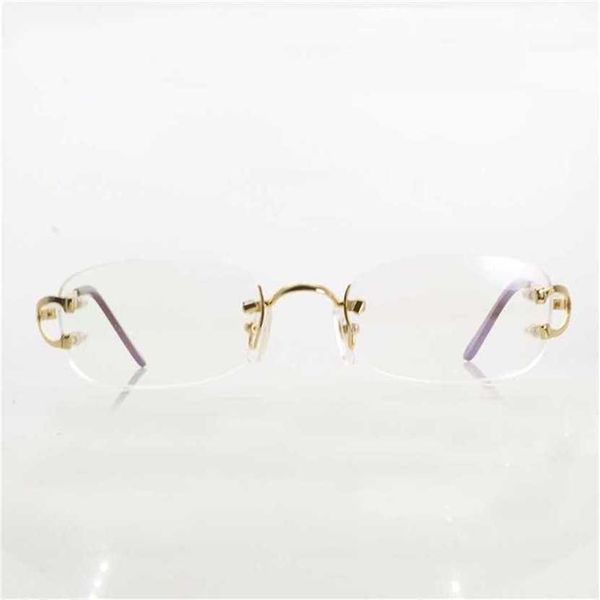 

40% off vintage eye for women metal clear rimless optical glasses frame carter womens eyeglasses designer brand men accessorieskajia new, White;black