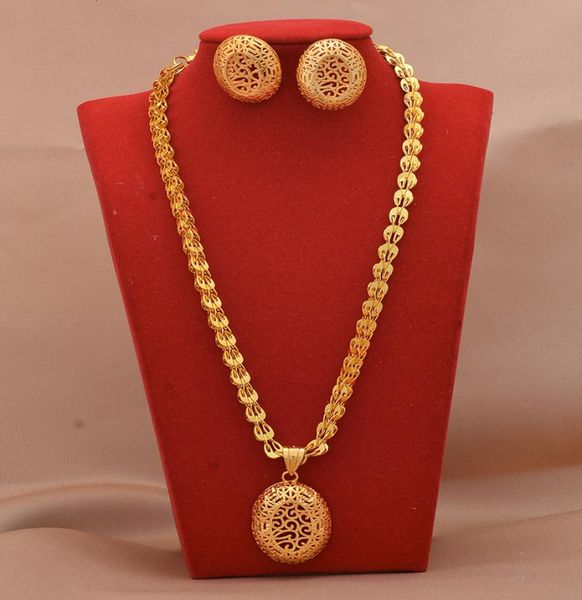 

jewelry set dubai sets 24k gold plated luxury african wedding gifts brides bracelet chain earrings ring set for women9162745, Silver
