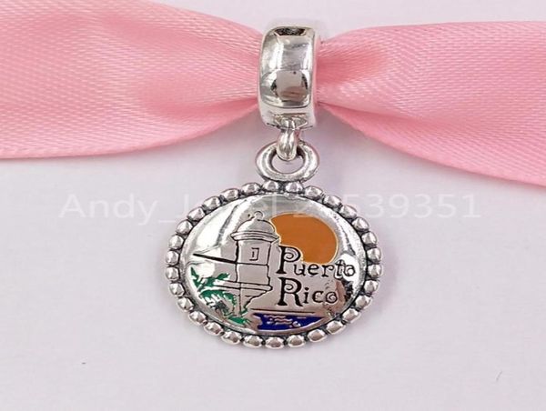 

andy jewel authentic 925 sterling silver beads puerto rico charms fits european style jewelry bracelets & necklace1676553, Black
