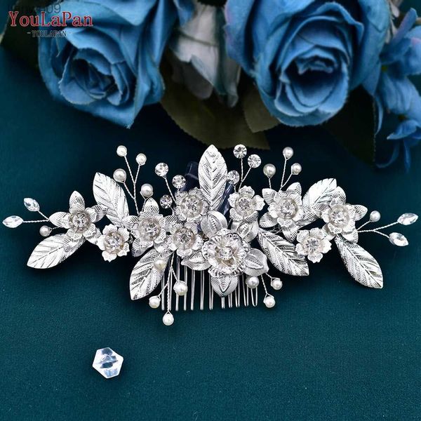 

ueen leaf hair comb wedding hair accessories bridal hair clip woman headwear pageant hair ornaments bride headdress hp520 l230704, White;golden