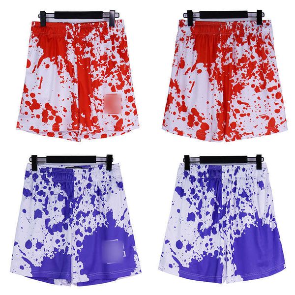 

men's shorts american letter printed ee fitness emanuel tie dyed basketball sport quarter pants mesh breathable high street, White;black