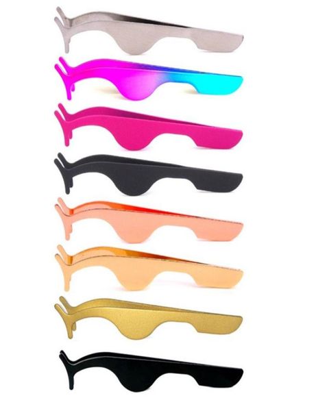 

new false eyelash tweezers fake eye lash applicator eyelash extension curler nipper auxiliary clip clamp makeup tools dhl 4758623