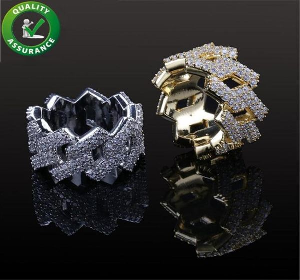 

hip hop jewelry engagement rings wedding sets luxury designer diamond love ring iced out gold ring style charms mens accessories8946663, Silver