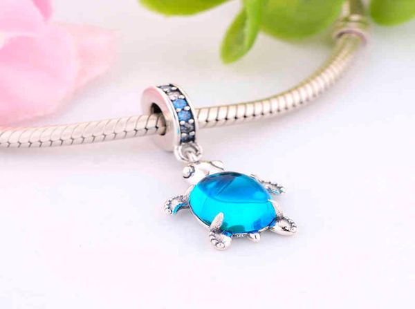 

fit original europe bracelet 100 925 sterling silver beads murano glass sea turtle dangle charm diy jewelry8621593