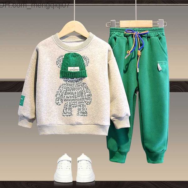

clothing sets baby boys' and girls' clothing set spring and autumn children's hoodie coat pants 2pcs clothing children's, White