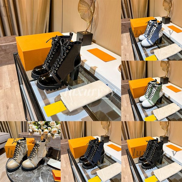 

designer laureate boots women flamingos love arrow medal boot winter genuine leather coarse high heel desert chunky heel booties, Black