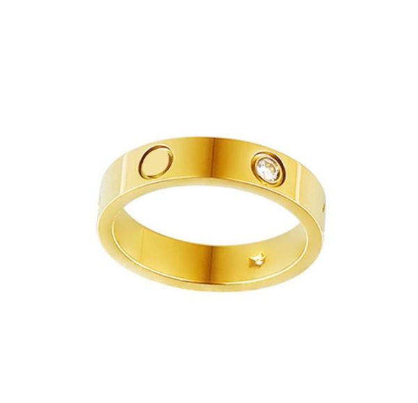 

luxury designer ring mens womens gold ring silver rose stainless steel jewelry classic fashion romantic and eternal never fade5308716