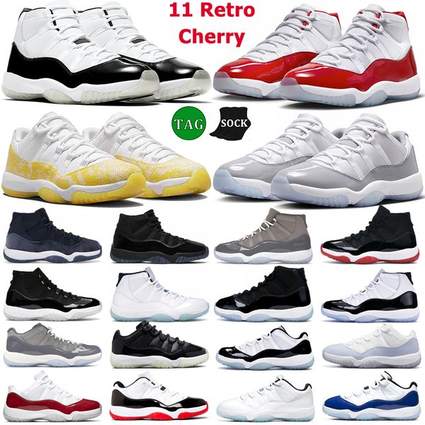 

jumpman 11 basketball shoes men women retro cherry 11s midnight navy cool grey 25th anniversary bred pure violet 72- mens trainers sport s, Black