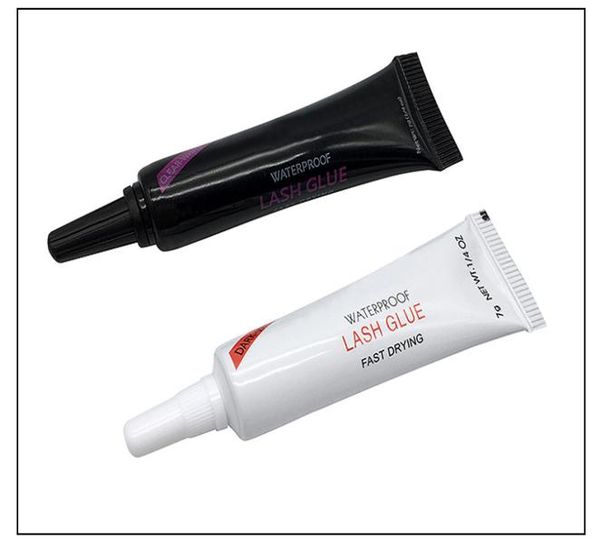 

in stock hb beauty eye lash glue white black makeup adhesive waterproof fast drying false eyelashes lady makeup tool7441784