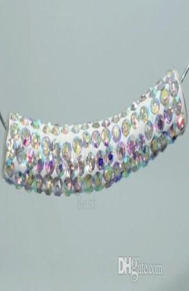 

lowest ab whole 5010mm long bending tube crystal beads charms for bracelet1066099