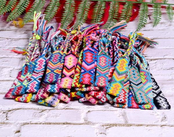 

moon girl 20 pieces random color friendship bracelet for women fashion handmade macrame braided pulseras femme drop f12016333751, Golden;silver