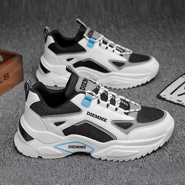 

mens retro clunky shoes comfortable sneakers man breathable running shoes youth casual sports trainers black white