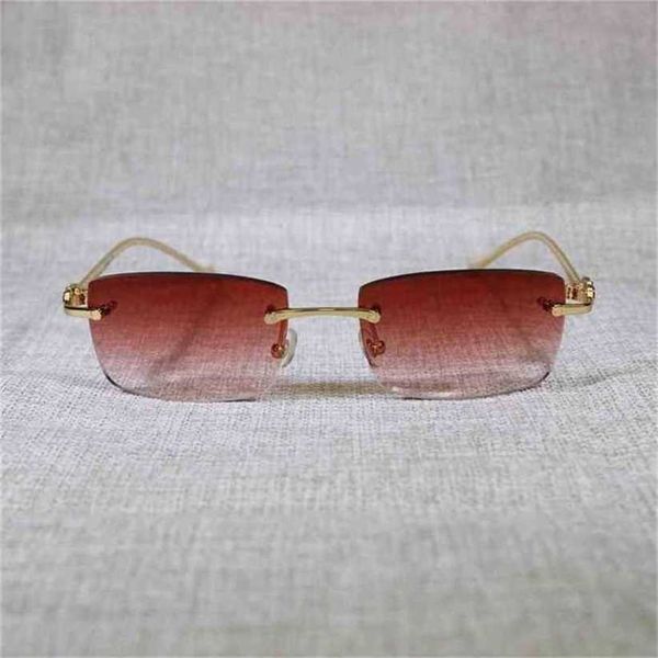

sunglasses 2023 designer vintage rimless leopard gafas retro shades men goggles driving clear glasses frame for reading eyewearkajia new, White;black