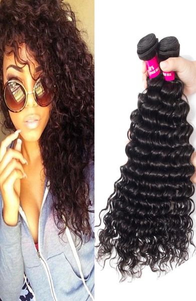 

8a brazilian deep wave straight body wave loose wave kinky curly human hair peruvian malaysian indian mongolian virgin human hair 2158409, Black;brown
