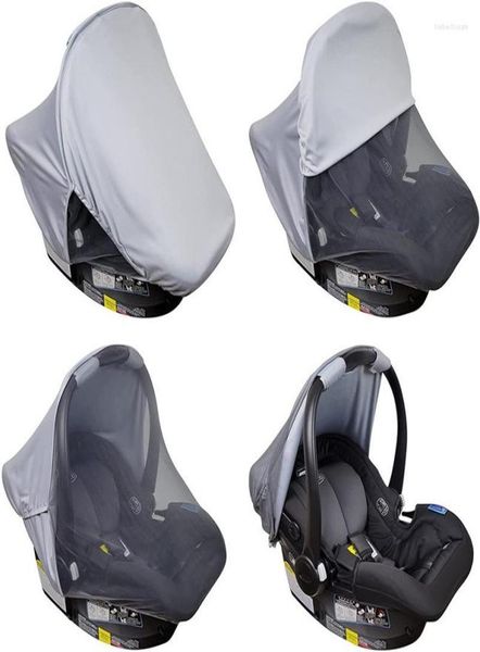 

stroller parts baby car seat cover with sunshade open window breathable mesh protect from mosquitoes and sun windproof accessory6149829