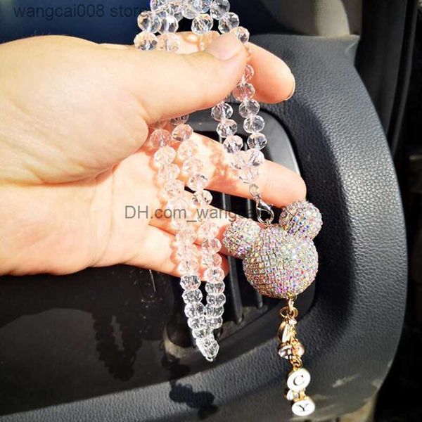 

interior decorations car pendant rearview mirror hanging ornament cute cartoon crystal ball lucky charm pendant hangings auto interior acces