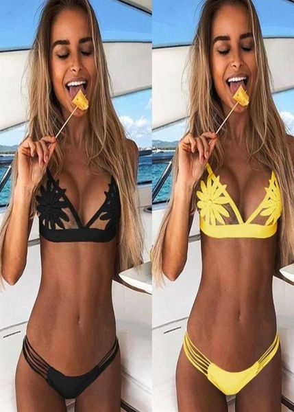

women swimsuit push up bikini 2019 padded bra floral bikini set swimwear bikinis bathing suit maillot de bain biquinis280b1529745