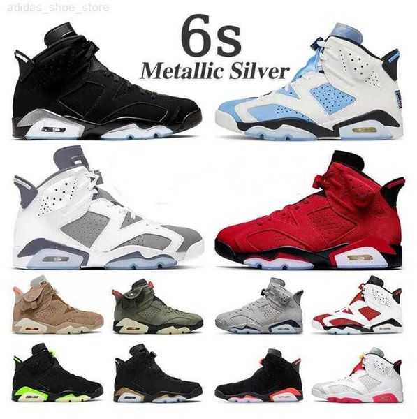 

2023 jumpman 6 basketball shoes for men women 6s toro red oreo midnight navy unc cool grey georgetown infrared white university blue trainer, Black