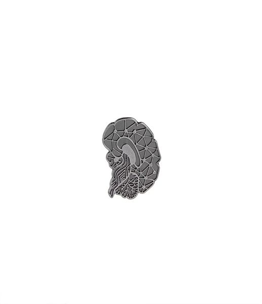 

vintage brain brooches pins cartoon human organs medical brain lapel pin badge enamel lapel pins women girl denim clothing hat4009467, Gray