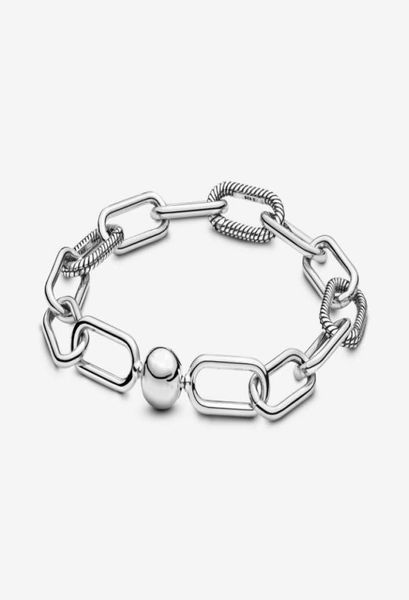 

100 925 sterling silver charm bracelets sleek bangle collocate new micro dangle charms fashion women wedding engagement jewelry a5596309, Golden;silver